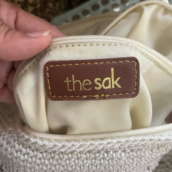 The Sak Sequoia Hand Crochet Hobo Shoulder Bag W/ Metallic Underlay - Picture 11 of 13